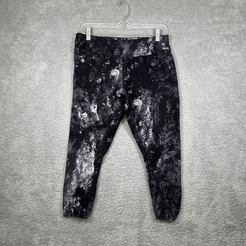 Calvin Klein Women's Leggings Activewear Pants Size OX (~12W) Black Nylon Blend‎